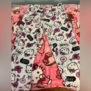 Hello kitty valentines pajama pants medium